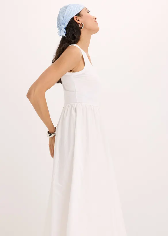 Robe en jersey bi-mati&egrave;re, bonprix