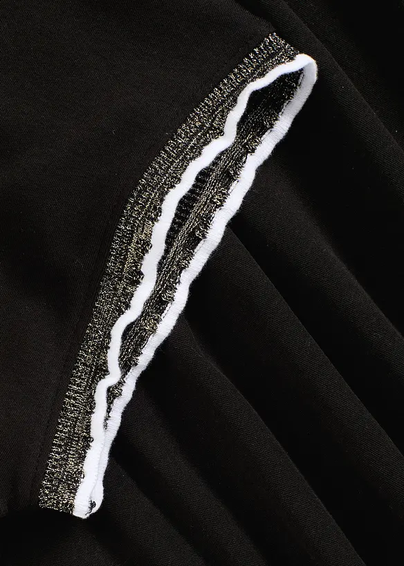 T-shirt en coton &agrave; bordure contrastante, bonprix