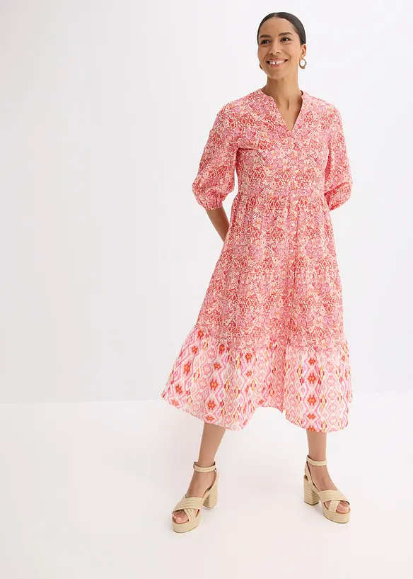 Robe midi en coton l&eacute;ger, bonprix