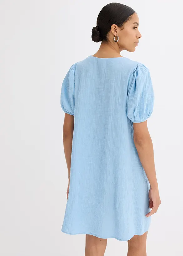 Robe courte en gaze de coton, bonprix