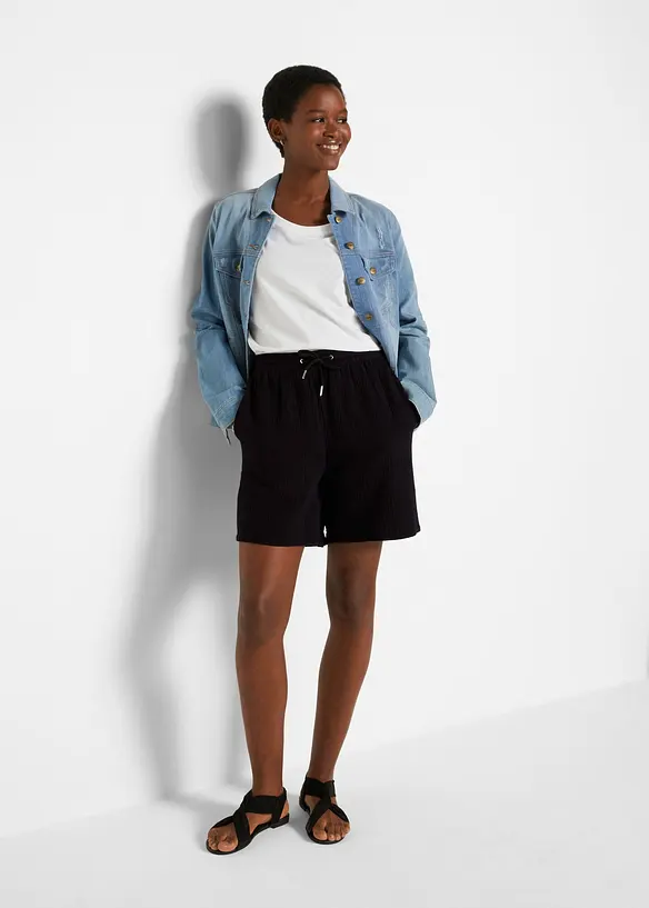 Short en gaze de coton, bonprix