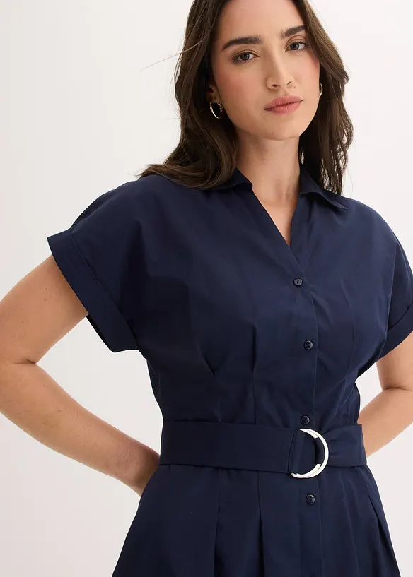 Robe-chemise 100% coton, bonprix