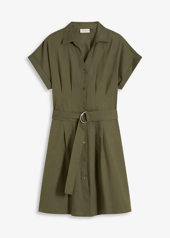 Robe-chemise 100% coton, bonprix