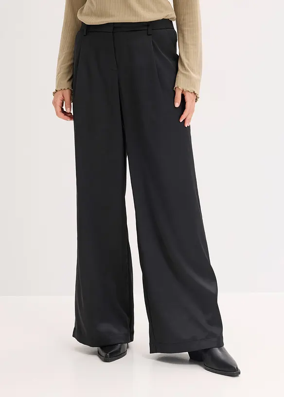 Pantalon de tailleur satin&eacute;, bonprix