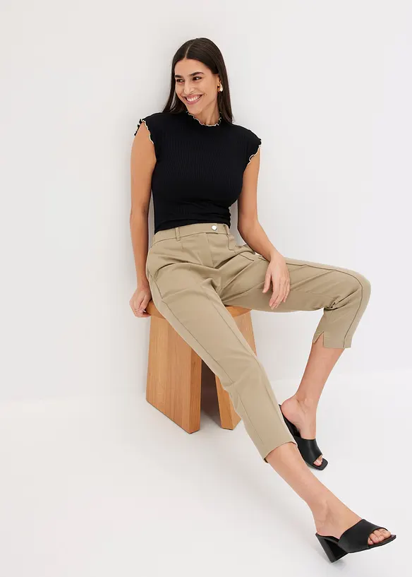 T-shirt c&ocirc;tel&eacute; en viscose extensible, bonprix