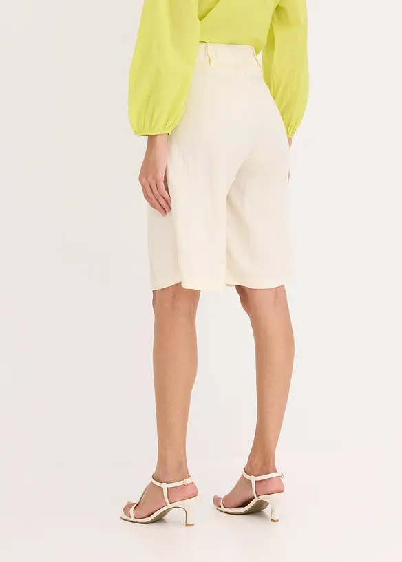 Bermuda doux en viscose m&eacute;lang&eacute;e, bonprix