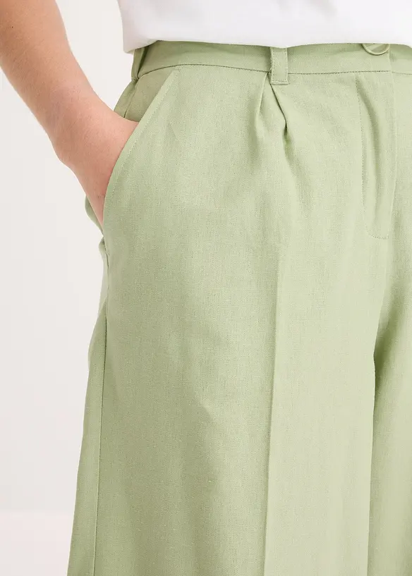 Bermuda en lin m&eacute;lang&eacute;, bonprix