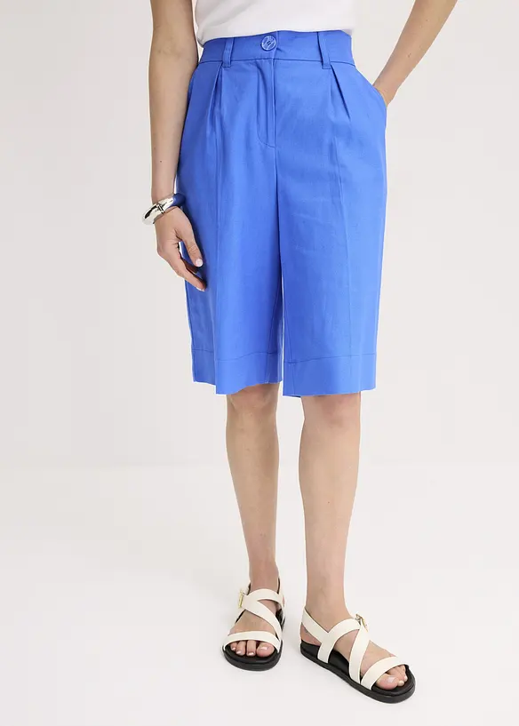 Bermuda en lin m&eacute;lang&eacute;, bonprix