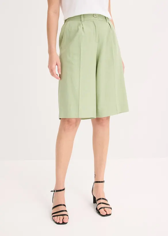 Bermuda en lin m&eacute;lang&eacute;, bonprix