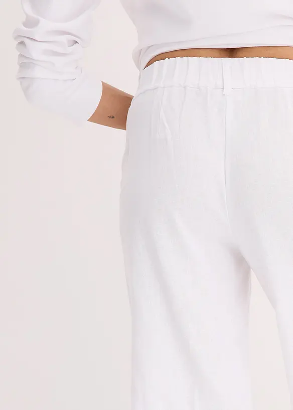 Bermuda en lin m&eacute;lang&eacute;, bonprix