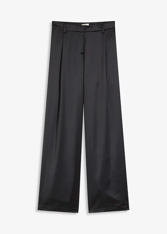 Pantalon de tailleur satin&eacute;, bonprix
