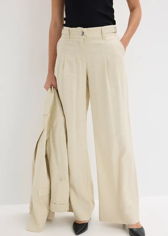Pantalon palazzo l&eacute;ger, bonprix