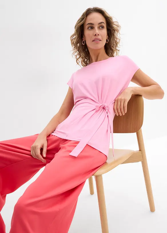 T-shirt doux en viscose extensible, bonprix