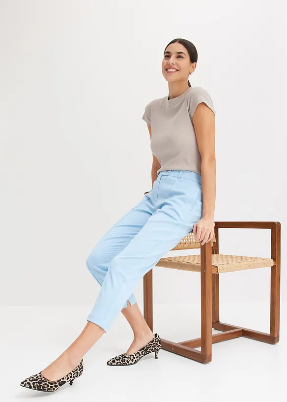 Pantalon &agrave; taille &eacute;lastiqu&eacute;e, bonprix