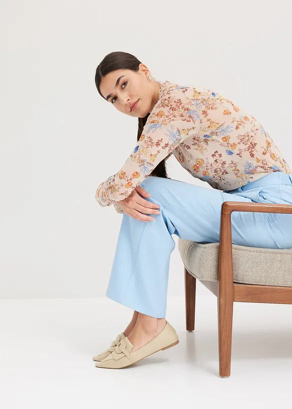 Pantalon &agrave; taille &eacute;lastiqu&eacute;e, bonprix