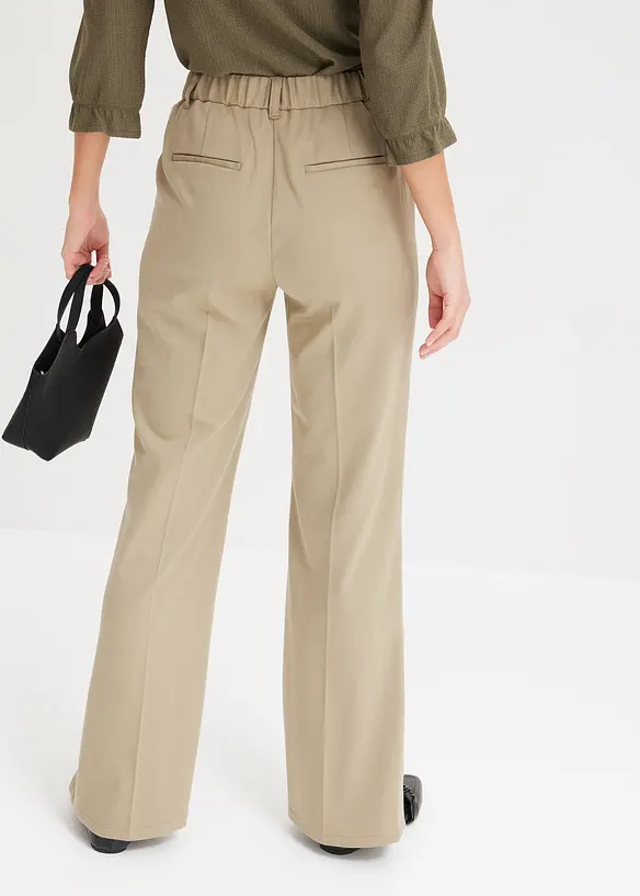 Pantalon &agrave; taille &eacute;lastiqu&eacute;e, bonprix