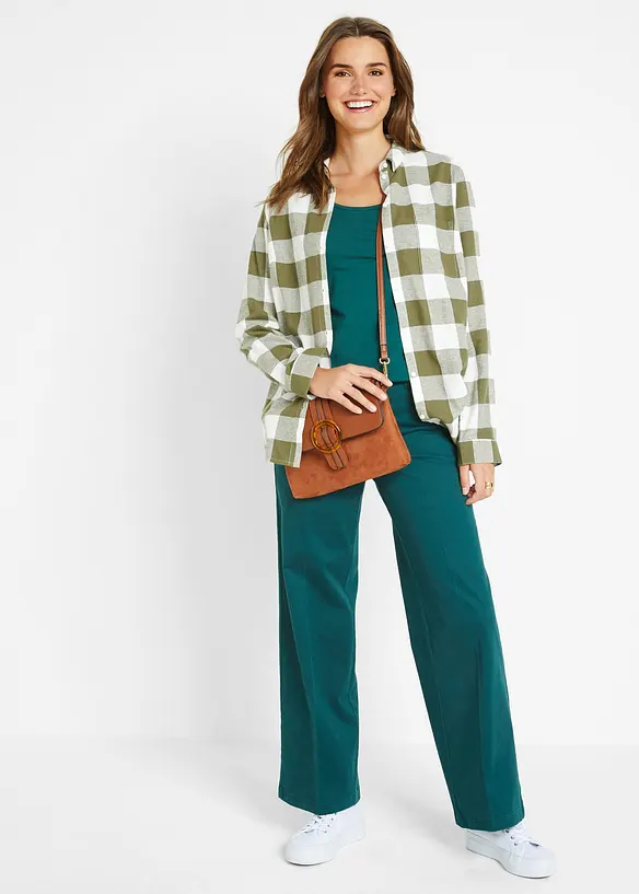 T-shirt manches longues pr&egrave;s du corps, bonprix