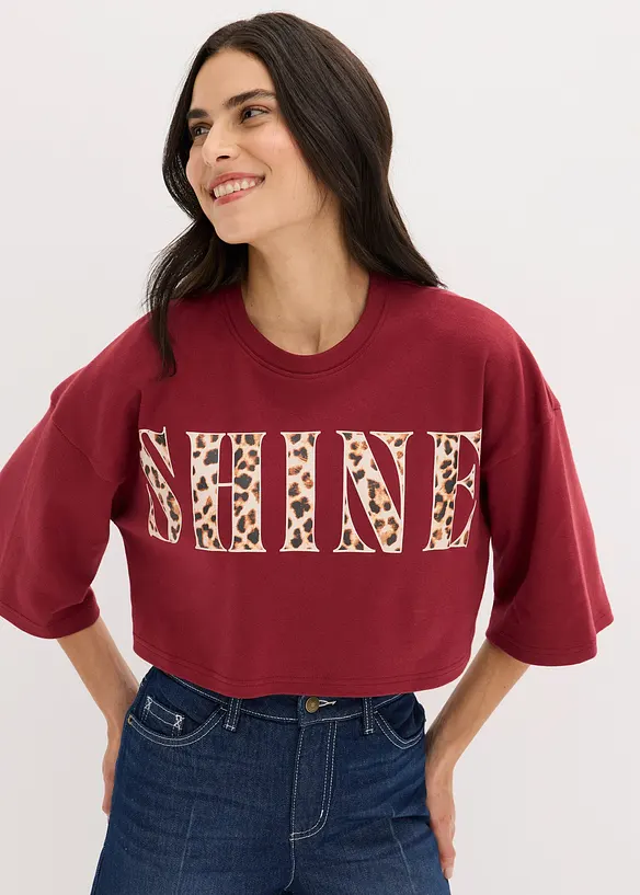 T-shirt court 100% coton, bonprix