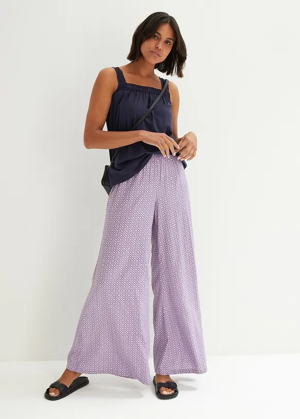 Top ample avec bretelles en dentelle, bonprix