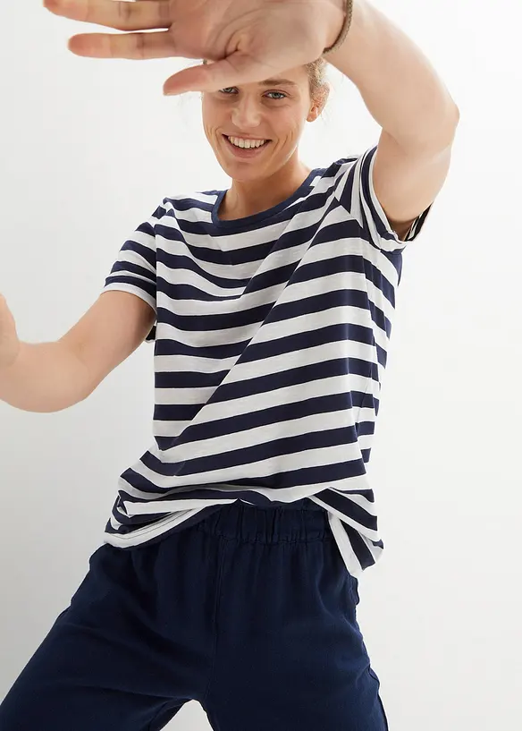 T-shirts col rond en coton, bonprix