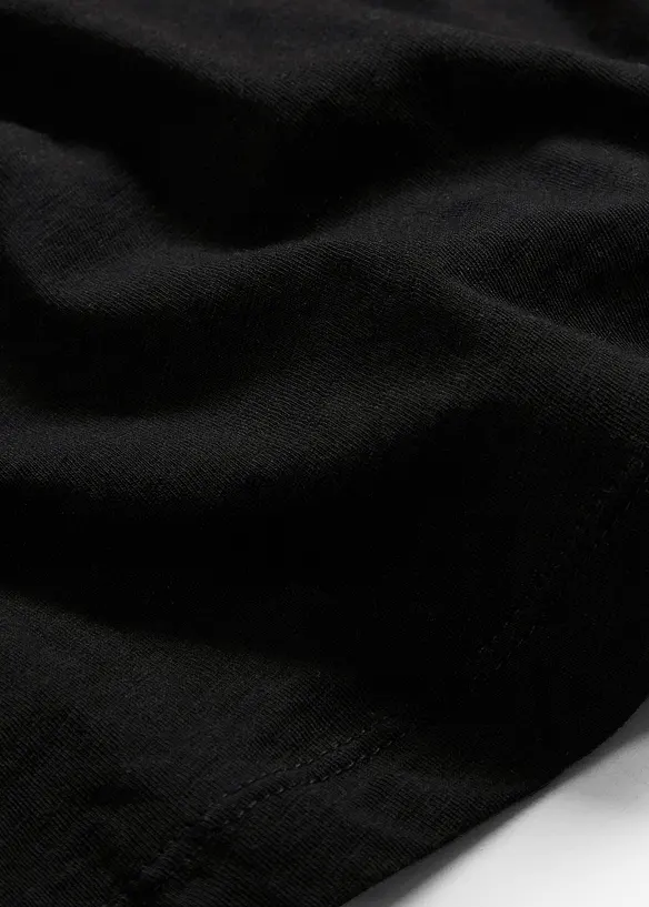 T-shirt long et boxy &agrave; manches courtes, bonprix