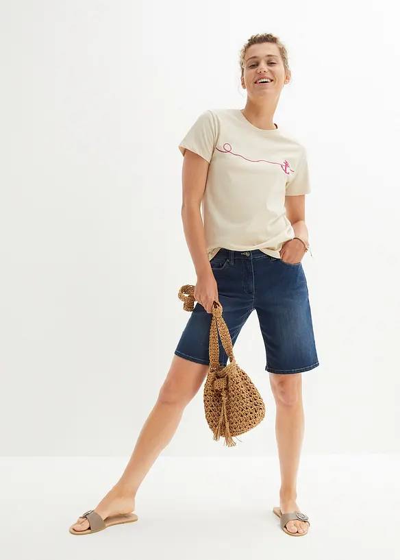 T-shirt brod&eacute;, bonprix