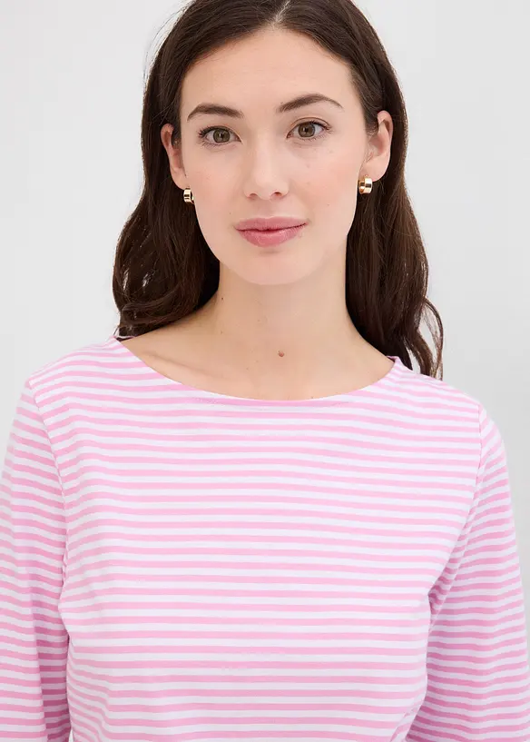 T-shirt manches longues 100% coton, bonprix