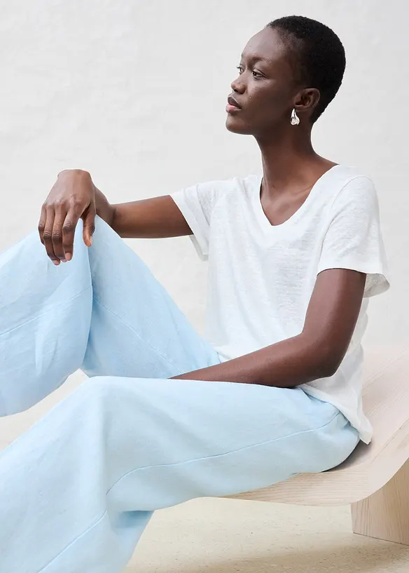 T-shirt 100% lin, bonprix