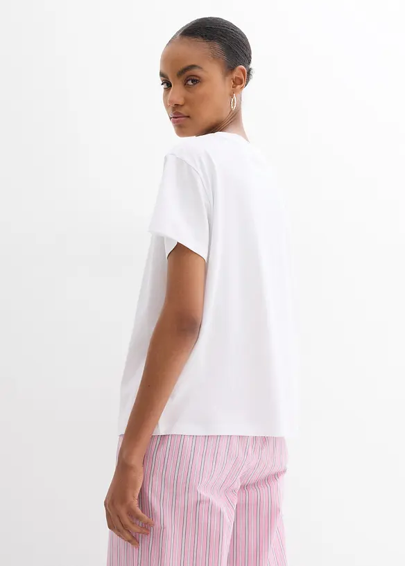 T-shirt 100% coton, imprim&eacute;, bonprix