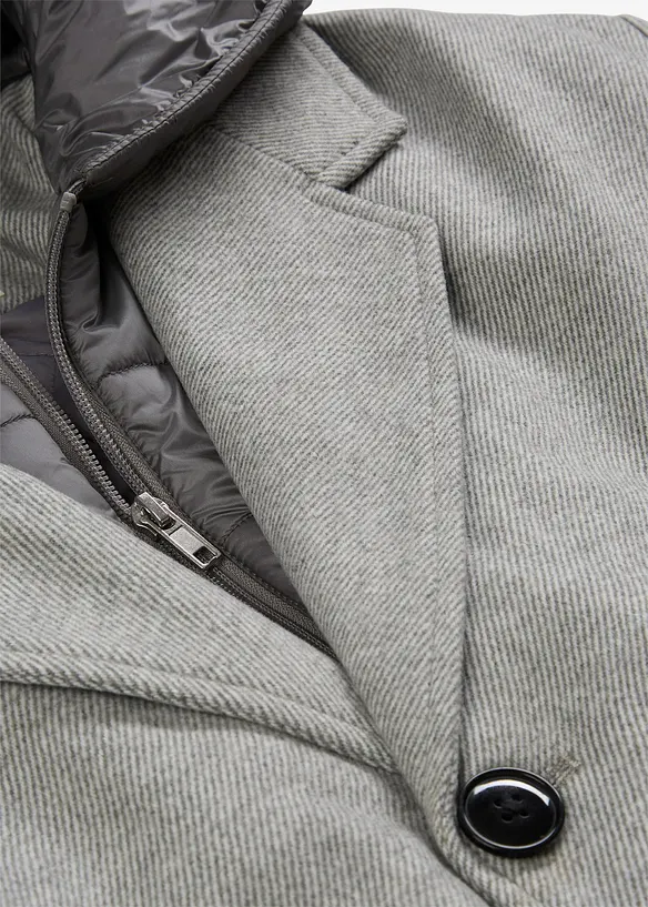 Manteau blazer 2en1 &agrave; capuche amovible, bonprix