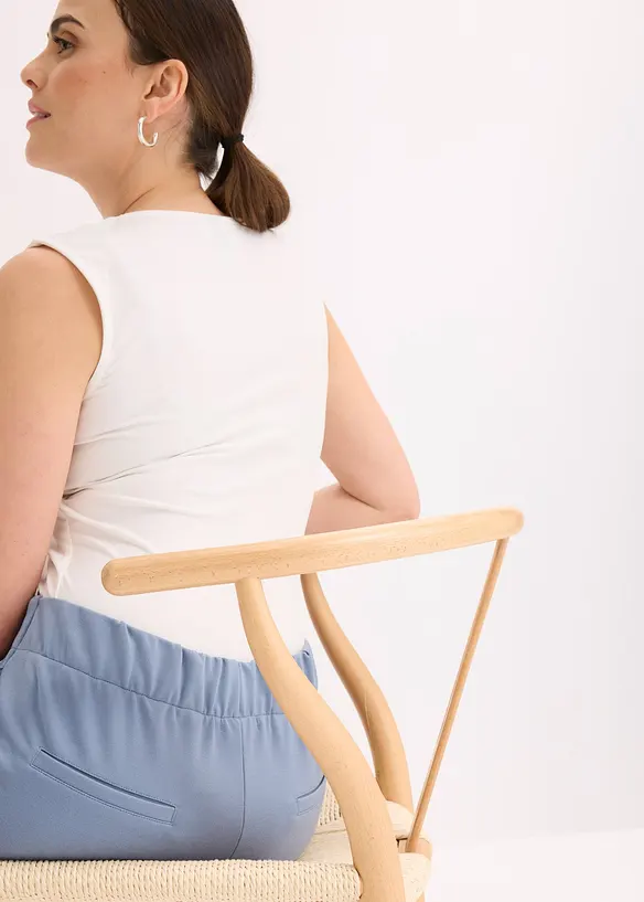 Pantalon barrel &agrave; pinces, bonprix