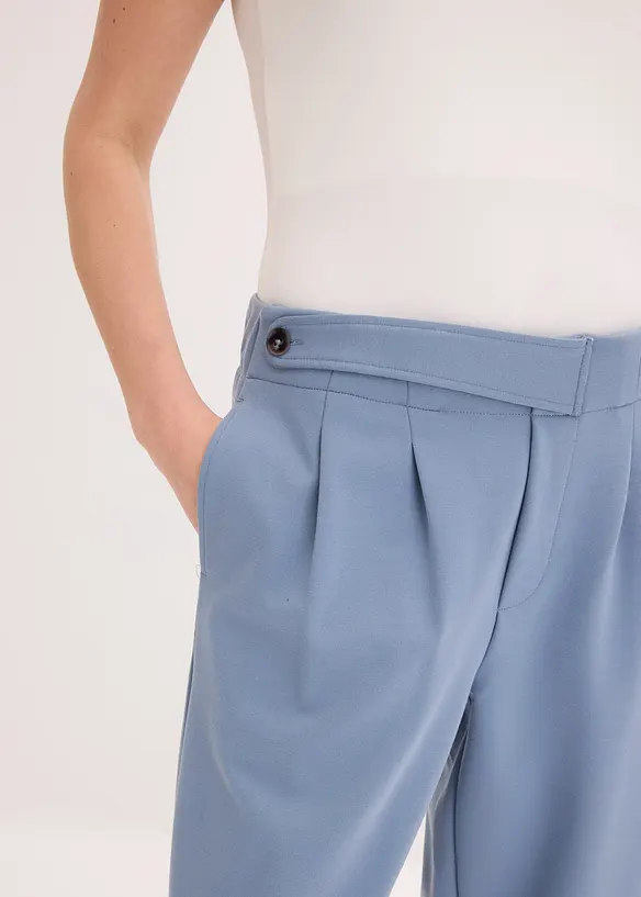 Pantalon barrel &agrave; pinces, bonprix