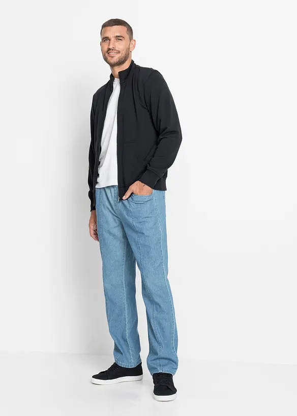 Sweat zipp&eacute; &agrave; col montant, bonprix