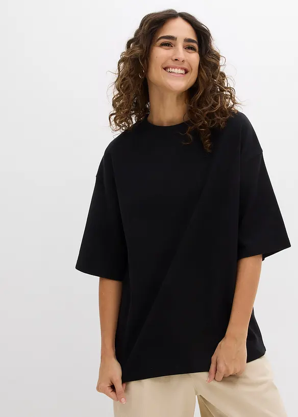 T-shirt &eacute;pais oversize 100% coton, bonprix