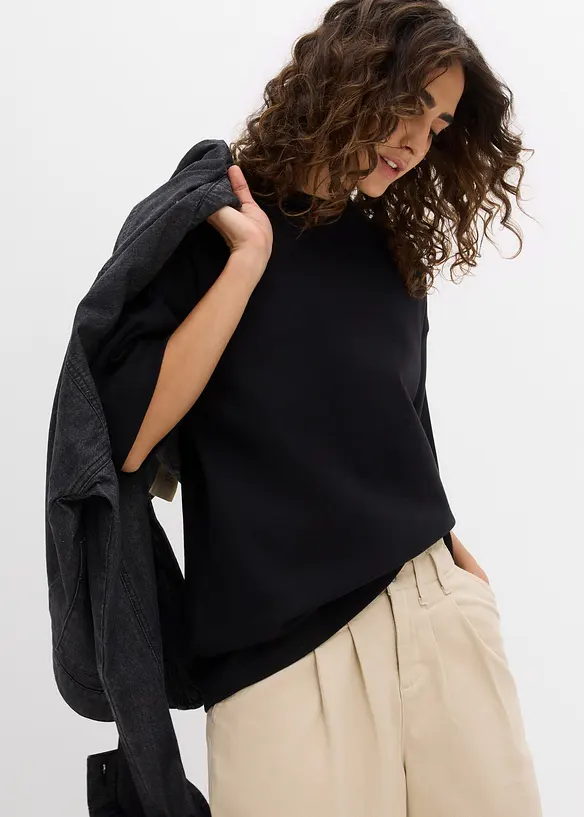 T-shirt &eacute;pais oversize 100% coton, bonprix