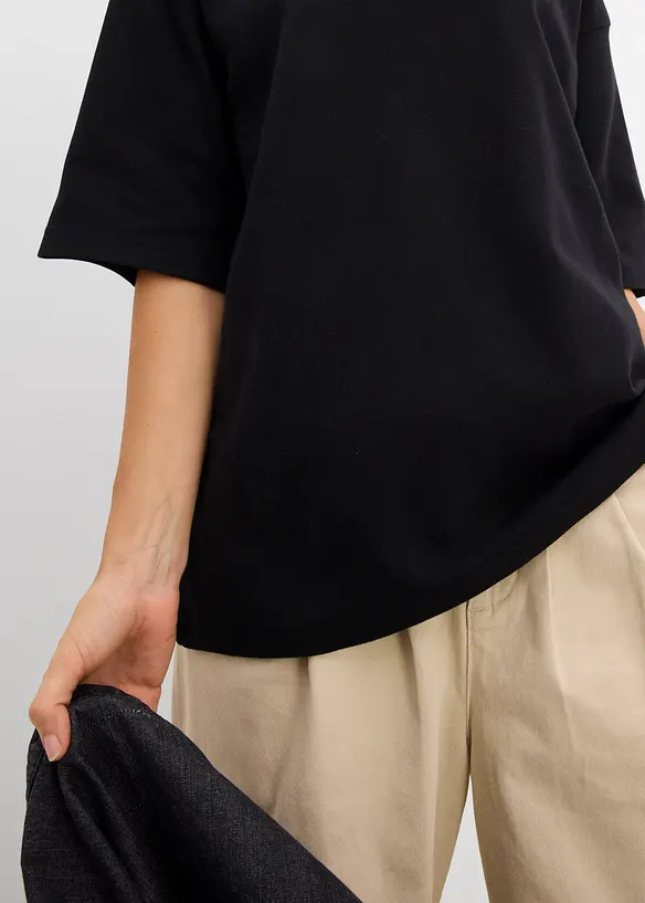 T-shirt &eacute;pais oversize 100% coton, bonprix