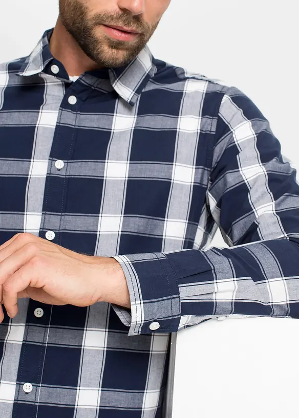 Chemise manches longues 100% coton, bonprix