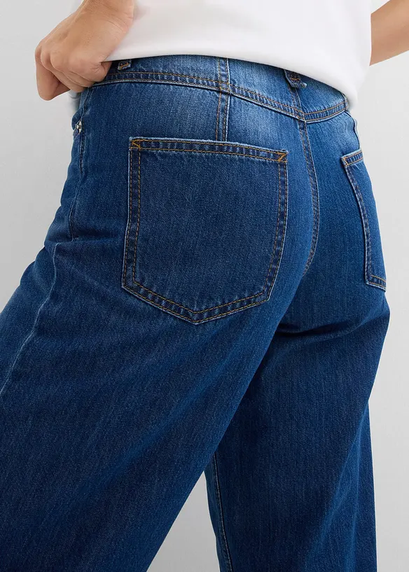 Jean baggy taille mi-haute, raccourci, bonprix