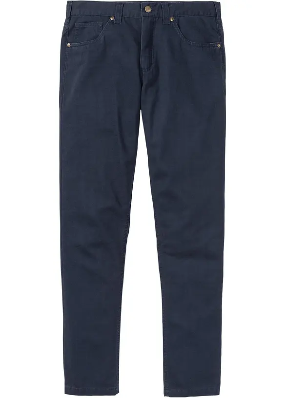 Pantalon regular en twill, droit, 100% coton, bonprix