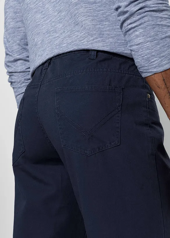 Pantalon regular en twill, droit, 100% coton, bonprix