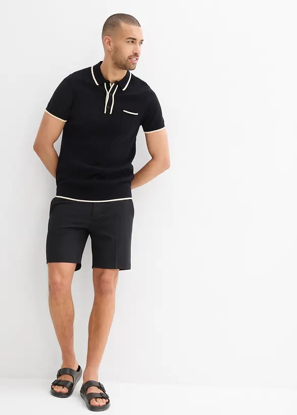 Polo &agrave; d&eacute;tails contrastants, bonprix