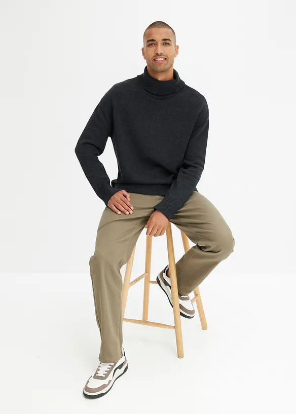 Pantalon droit et extensible, coupe classique, bonprix