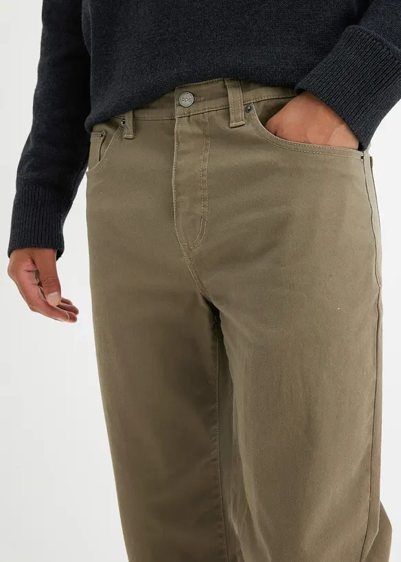 Pantalon droit et extensible, coupe classique, bonprix