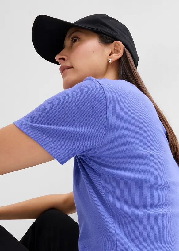 Lot de 2 T-shirts en coton c&ocirc;tel&eacute;, bonprix