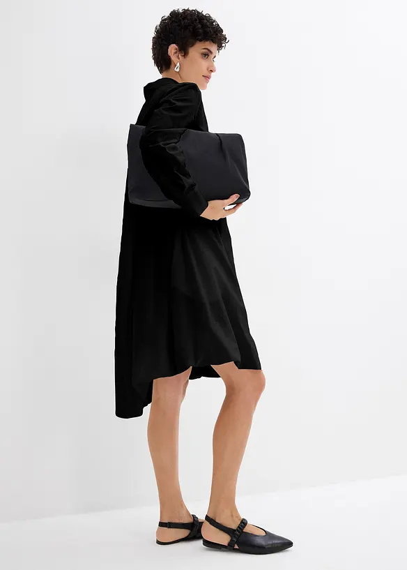 Robe-chemise 100% coton &agrave; base boule, bonprix