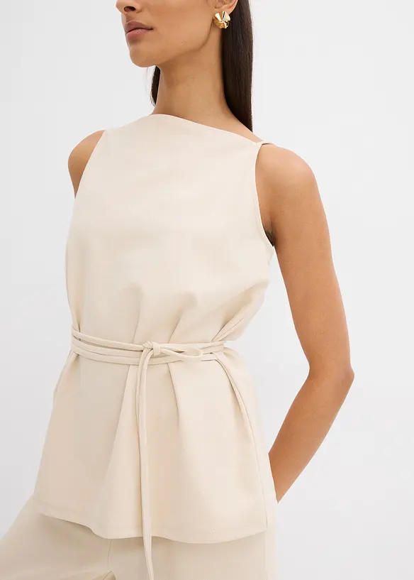 Top en maille piqu&eacute;e, bonprix