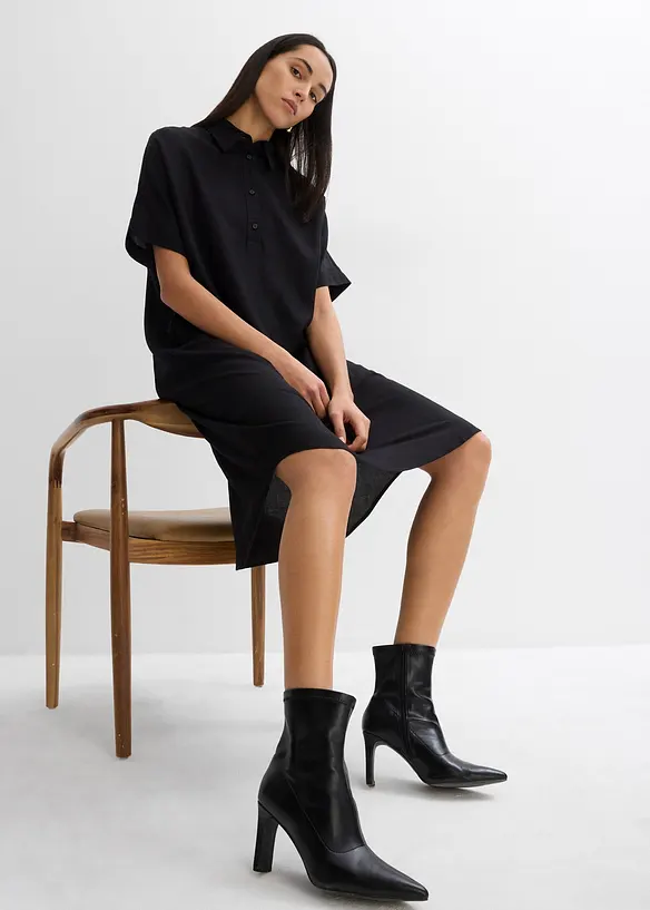 Robe-chemise fluide en viscose fine, bonprix