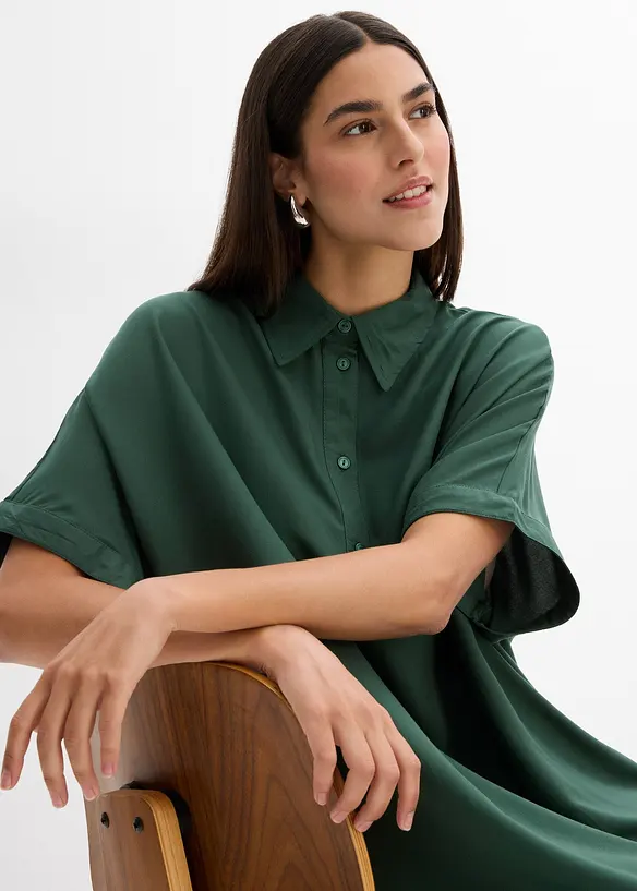 Robe-chemise fluide en viscose fine, bonprix