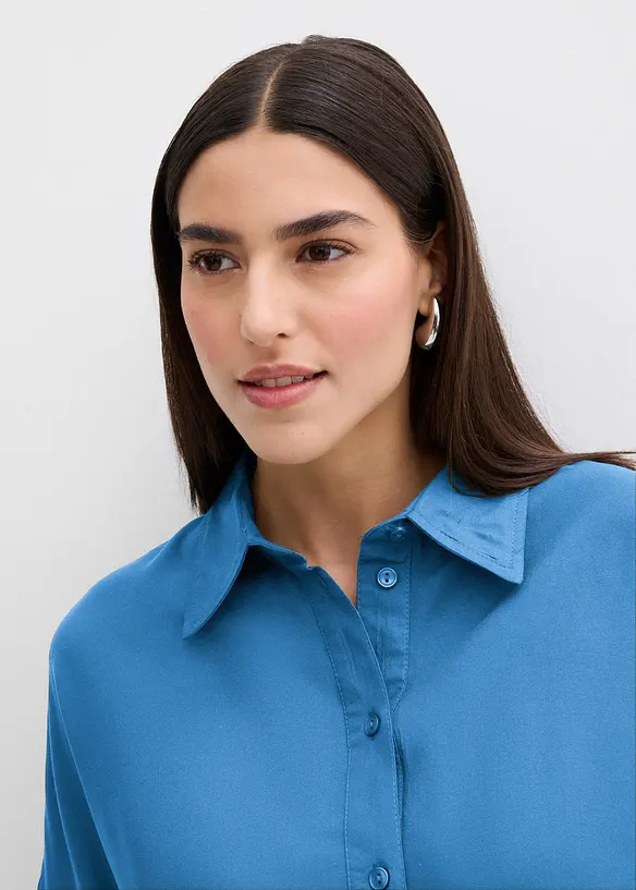 Robe-chemise fluide en viscose fine, bonprix