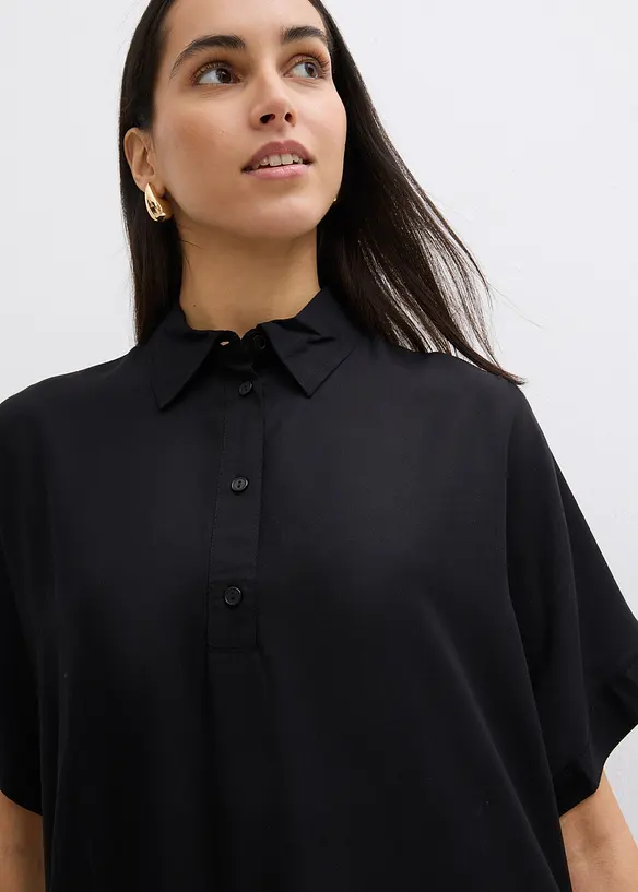 Robe-chemise fluide en viscose fine, bonprix